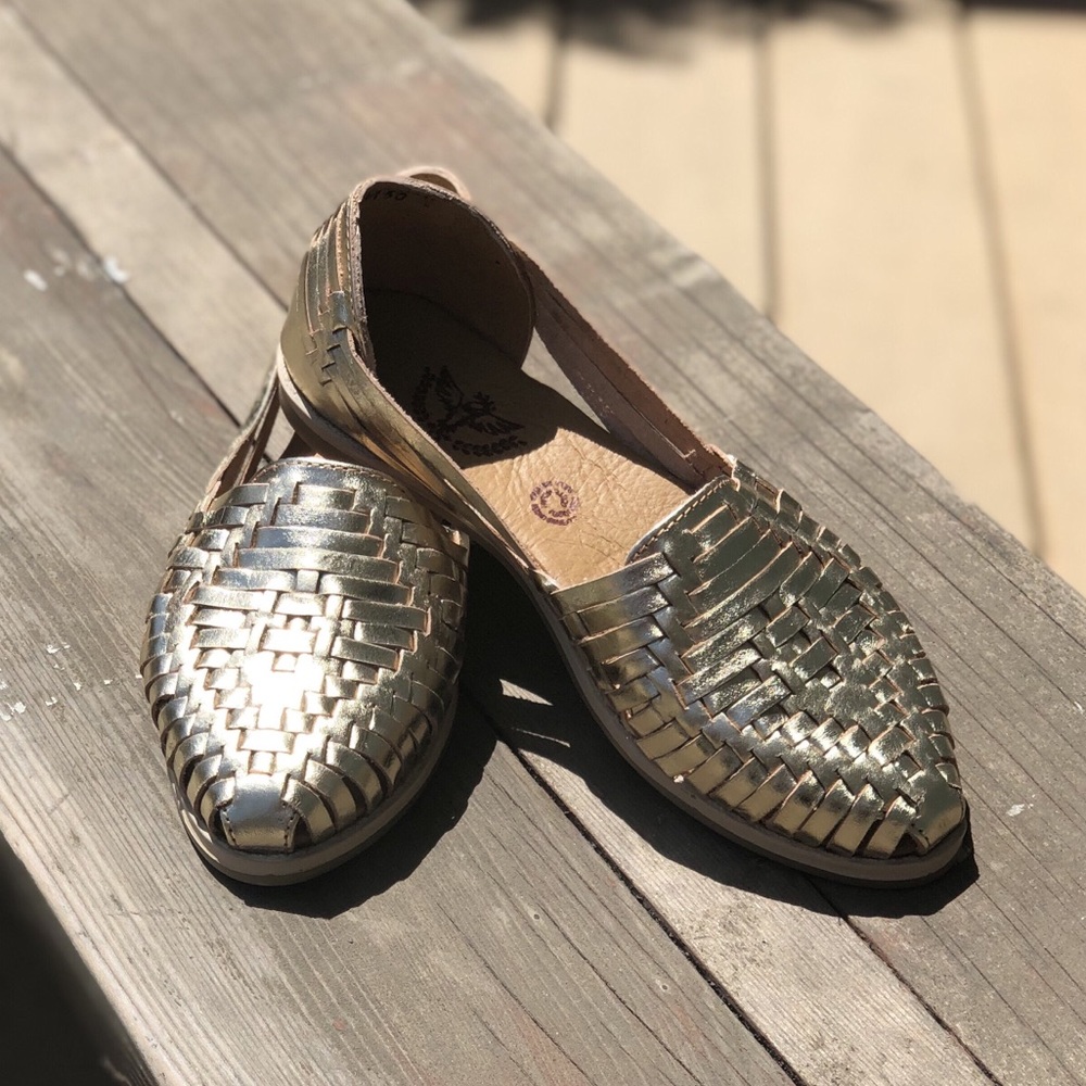 Gold sandals